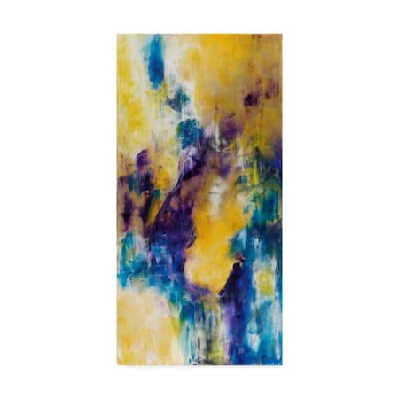 Aleta Pippin 'Through The Portal Yellow Blue.' Canvas Art,16x32